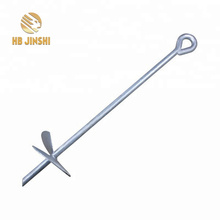 Welded Eyelet Ground Screw Earth Helix Anchor Stakes